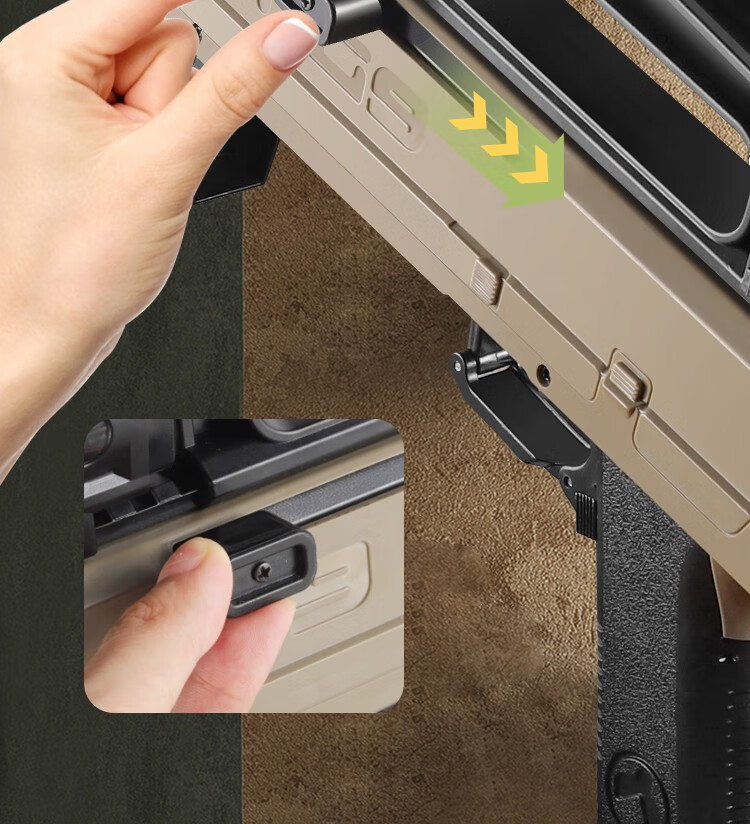 儿童玩具枪fmg9折叠冲锋枪软弹枪手动抛壳软弹枪后拉上膛下供弹和平