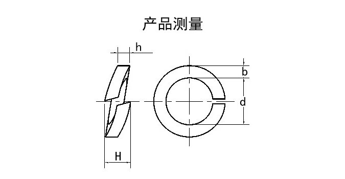 304201316不锈钢弹垫开口垫圈弹簧垫圈垫片m2m3m4m5m6m8m45m64丰季m