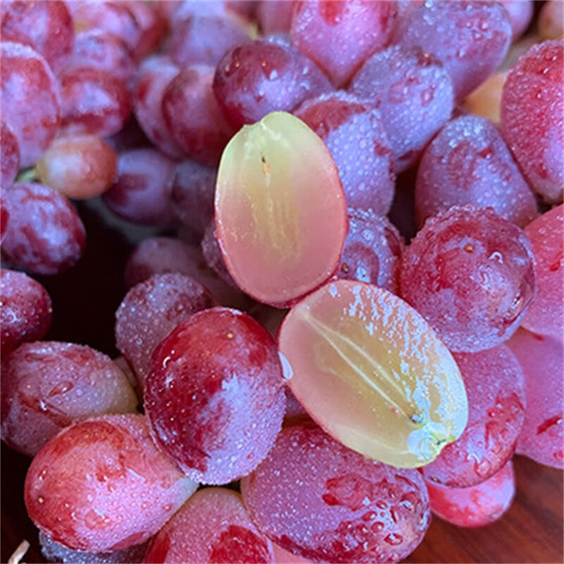 克伦生提当季无籽葡萄新鲜克伦生整箱红提玫瑰香孕妇水果1500g装