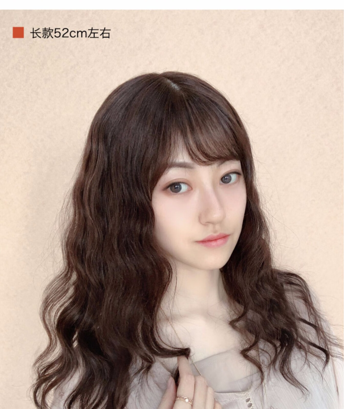 假发女卷发时尚韩式卷空气刘海自然蓬松真人发丝假发套短款韩式卷升级