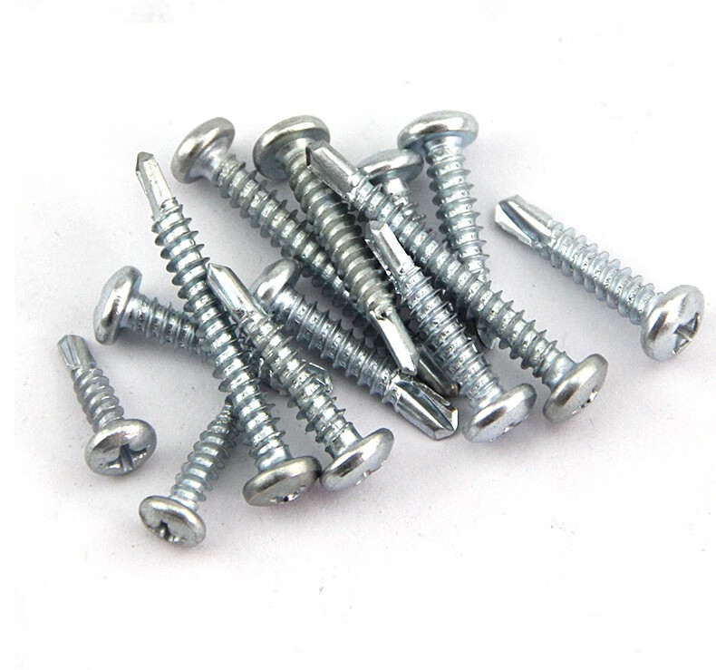 静璇镀锌盘头十字槽钻尾螺钉半圆头自攻自钻螺丝燕尾螺钉m4.2m4.8 4.