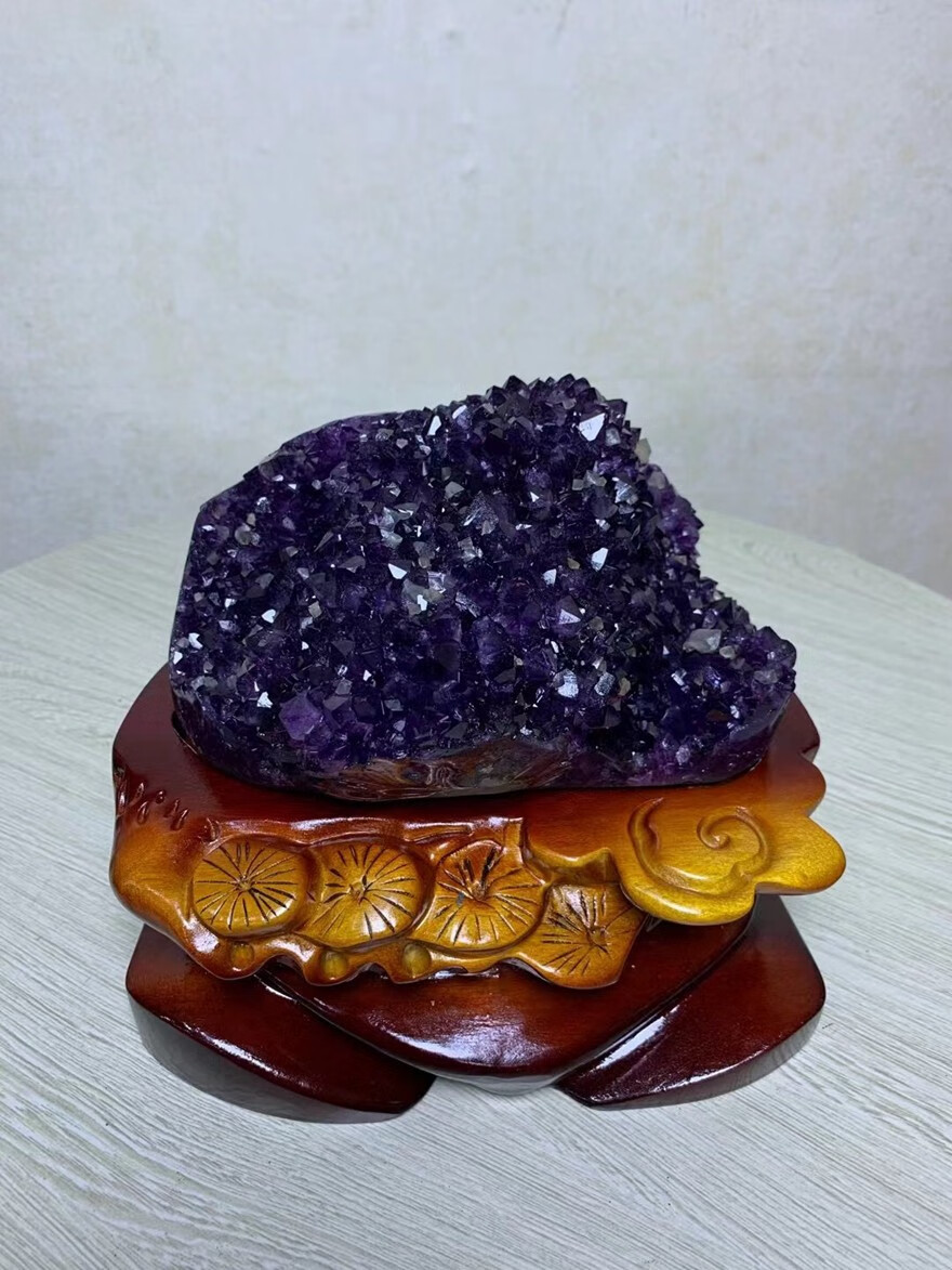 诺源珠宝天然乌拉圭巴西原矿紫晶块紫晶洞紫晶花紫气东来摆件朋友领导