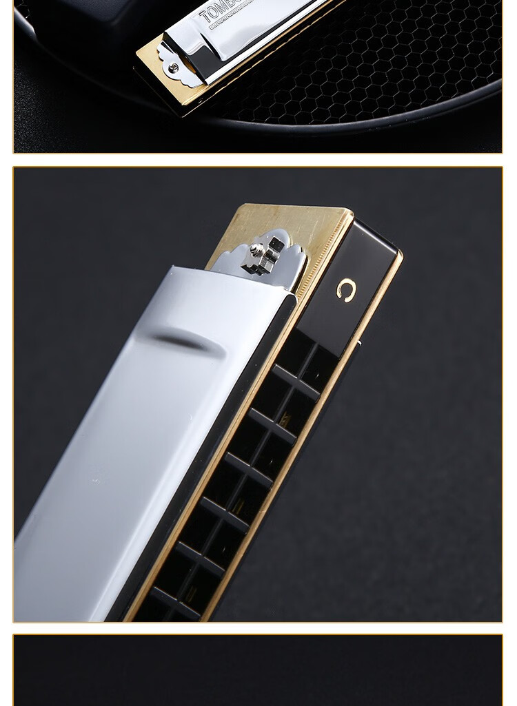 21孔演奏级专业款复音口琴 终身维修 通宝 3521 演奏款复音口琴 12只