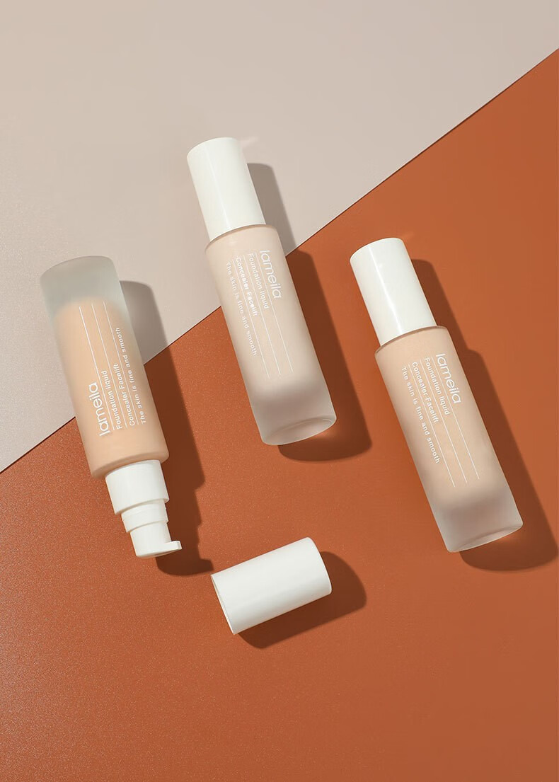 拉美拉粉底液控油持久遮瑕防水防汗不脱妆保湿滋润不油腻油皮干皮学生