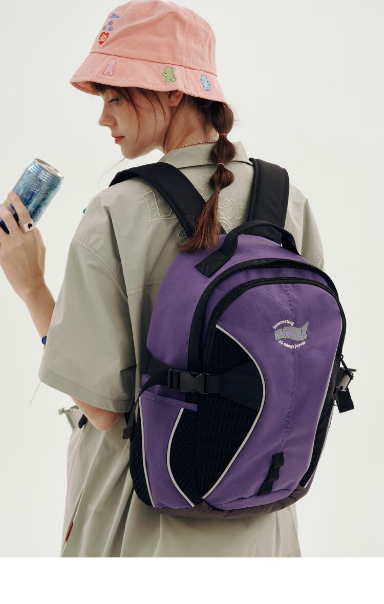 vanwalk滑板系列 美式复古户外双肩包初高中学生女书包大容量通勤