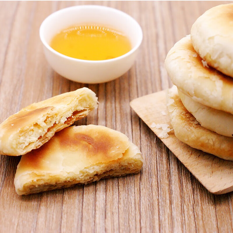 刻凡(comefun) 广东潮州潮汕特产正宗惠来绿豆饼手工小吃素食糕点茶点