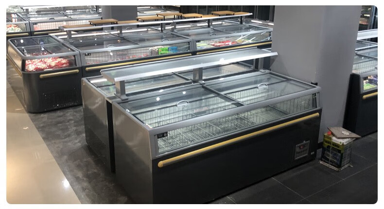 慕雪组合岛柜无霜冷柜鲜肉冷藏冷冻展示柜卧式冰箱雪糕冰柜超市水饺