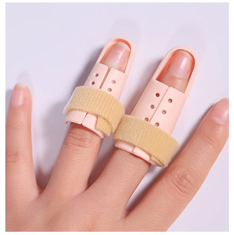 手指固定夹板弯曲矫正器骨折固定器关节变形支架保护手指套护具支具硬