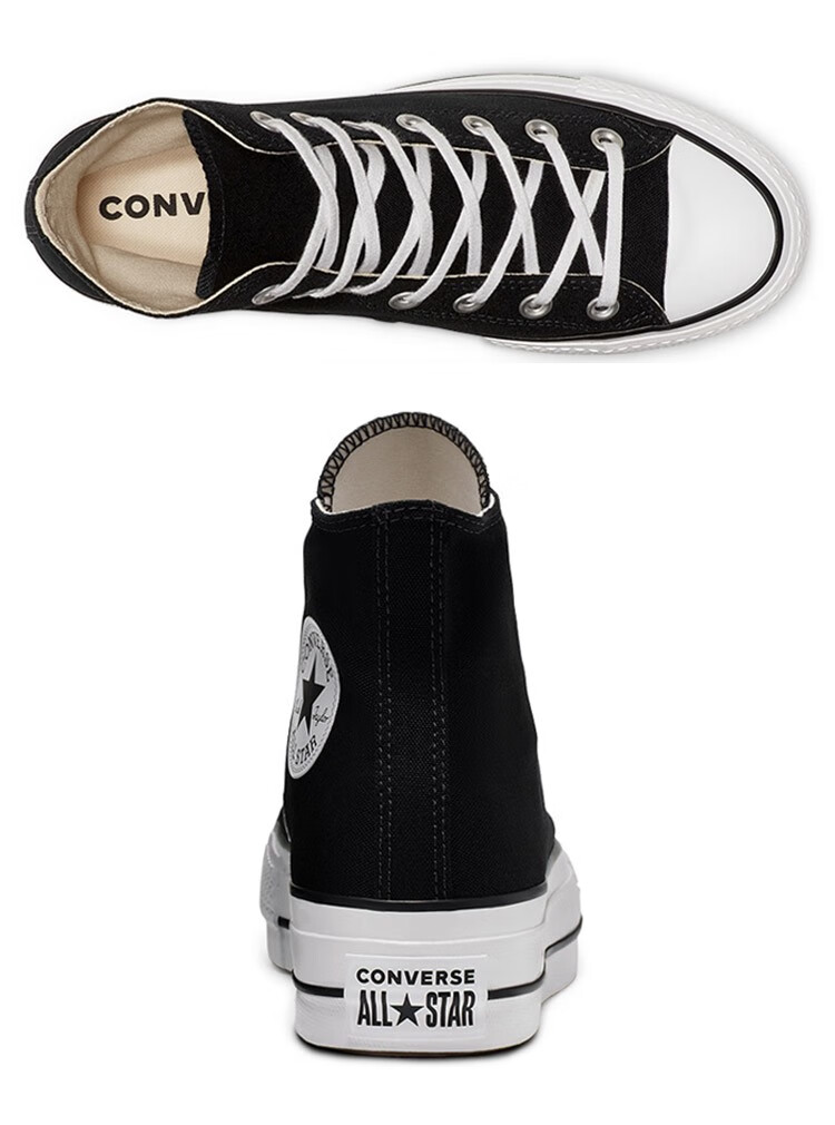 converse匡威chuck taylor all star lift高帮增高帆布鞋560845c 36