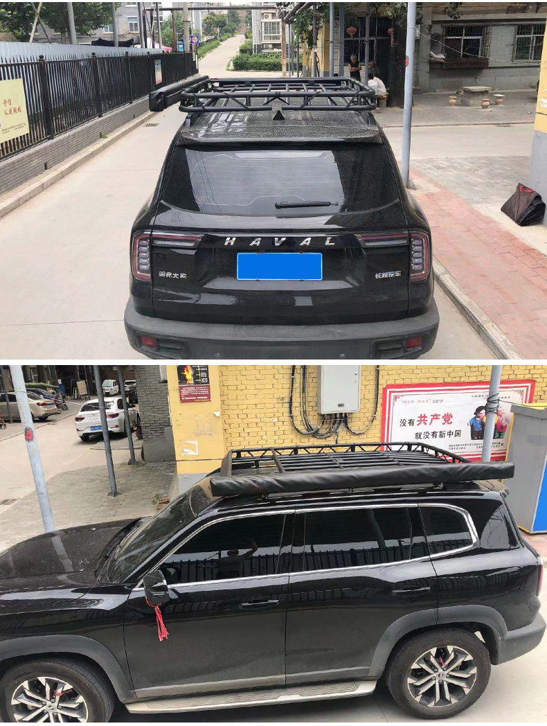 适用长城哈弗大狗行李架货架越野改装专用不锈钢免横杆车载行李框固定