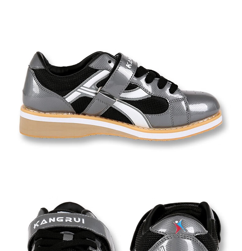 康瑞专业深蹲鞋举重鞋官方健身房训练比赛防滑耐磨透气护脚踝鞋子白色