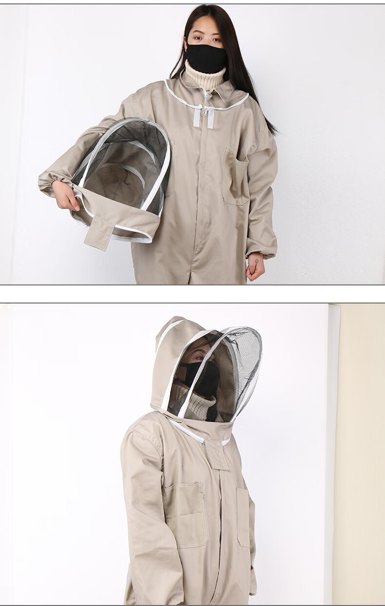 防蜂服蜂具养蜂专用工具新品防蜂衣连体全套全身透气蜜蜂防护服帽连体