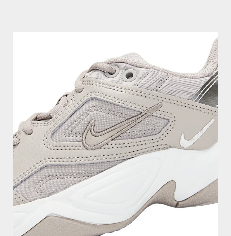 nike耐克女鞋夏季新款m2k tekno白银复古老爹鞋透气增高运动休闲跑步