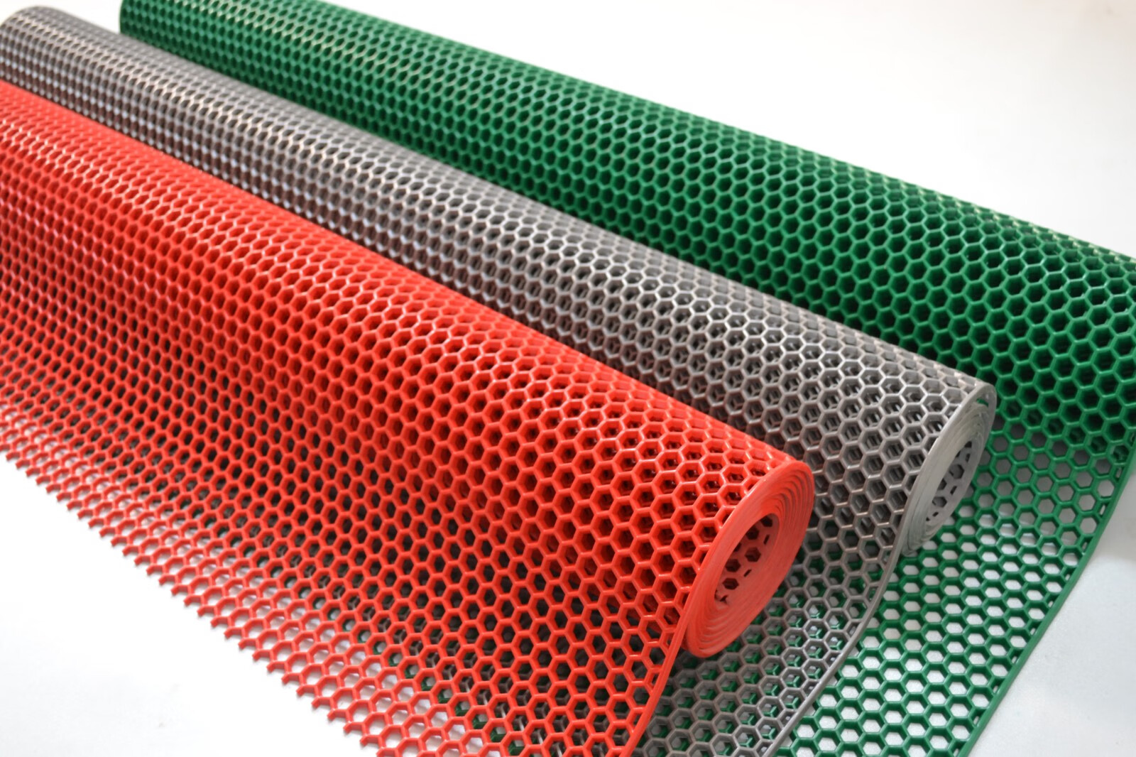 柯顺 大孔六角镂空浴室防滑垫门垫 地垫塑料网格脚踏垫pvc隔水垫加厚