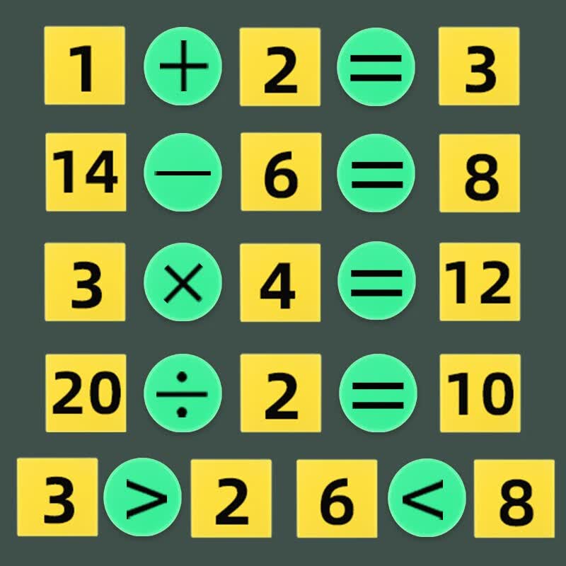 六鑫 小学数学数字教具一二年级数字符号套装加减法运算学生用学具 0