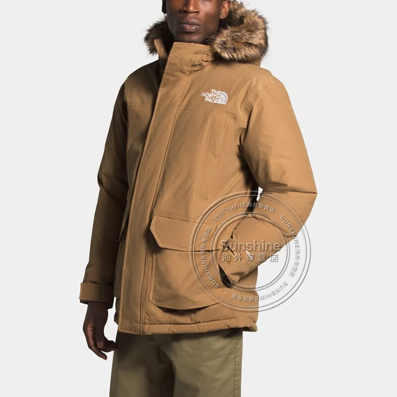 the north face北面羽绒服男士mcmurdo系列鹅绒保暖派克大衣连帽外套
