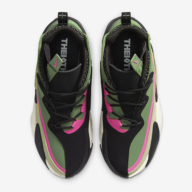 耐克nikereactfrenzy高帮舒适街头文化男士运动篮球鞋黑白色cn