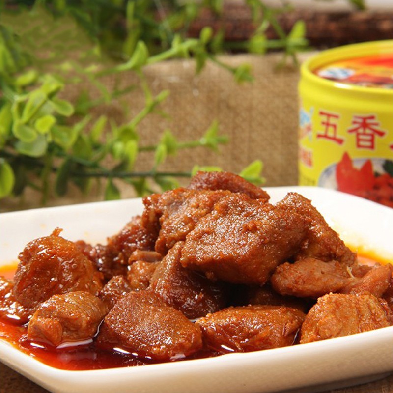 古龙食品红烧猪肉罐头速即食厦门特产小吃猪肉卤味熟食凉菜肉罐头食品