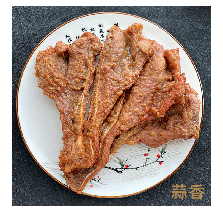 明兴圣龙 手抓扇子骨蒜香1000g袋装 秘制猪排骨特色半成品冷冻腌制