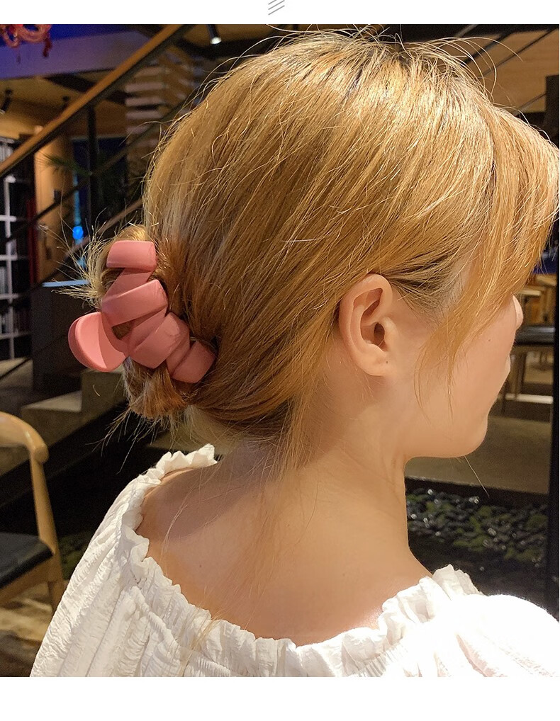 大号发夹后脑勺发卡洗澡可爱抓夹固定头发夹子头饰盘发鲨鱼夹 小号