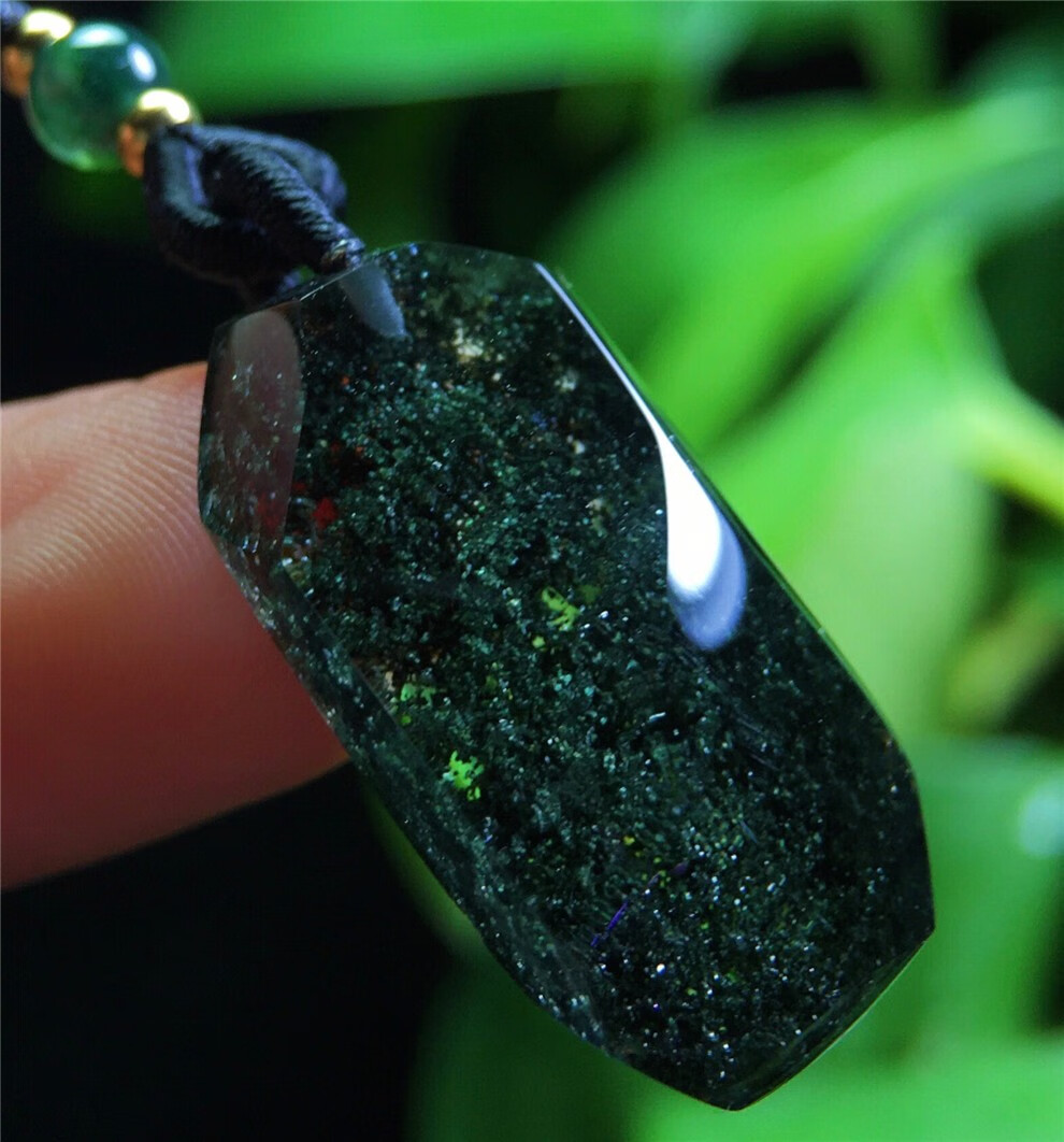 墨辰珠宝 天然绿幽灵随形吊坠 天然巴西绿幽灵吊坠 颜色绝美漂亮 独一