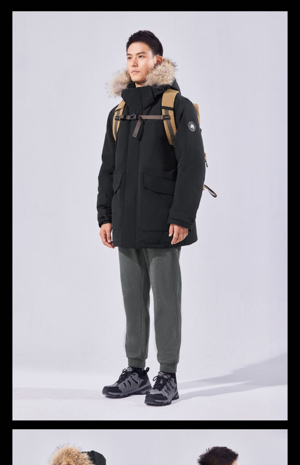 探路者刘昊然同款极地羽绒服 22秋冬男式抗寒保暖滑雪服外套taddbk9