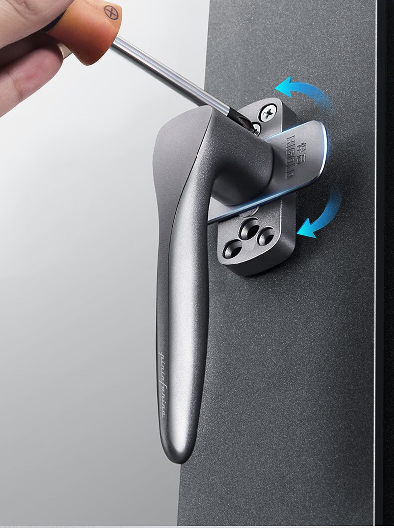 悍高(higold)方轴合金执手门窗歪把手 门窗五金配件 内开窗外开窗推拉