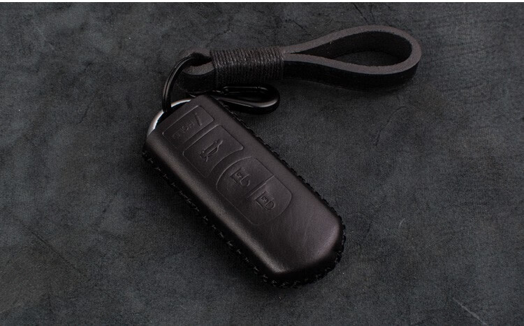 3昂克赛拉钥匙套cx4阿特兹cx5汽车扣保护壳男女皮质钥匙包两键黑红