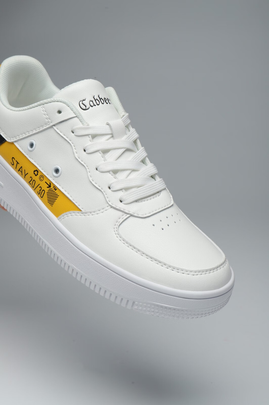 卡宾休闲鞋男鞋2021新款春季板鞋男韩版小白鞋百搭潮鞋子男 黑色 皮鞋