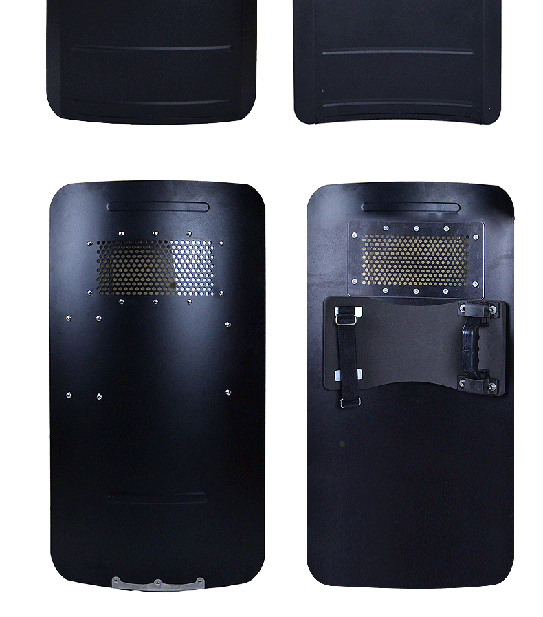 防暴盾牌手持防暴盾金属迷彩透明pc方盾圆盾支架臂盾