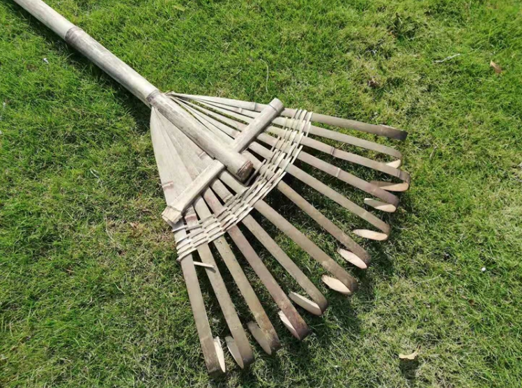 农用钢丝耙园林农用铁齿耙天然竹耙搂草耙子落叶耙钢丝耙园林农用铁扒