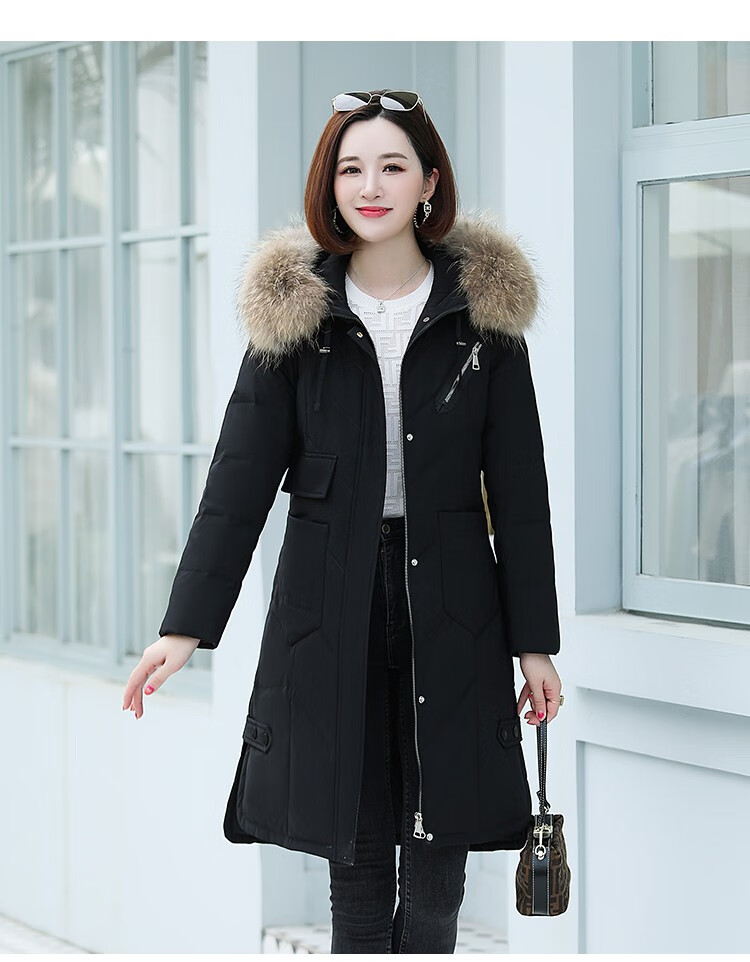 笙冉高端女羽绒服女中长款2020年新款冬装韩版时尚气质百搭减龄过膝大