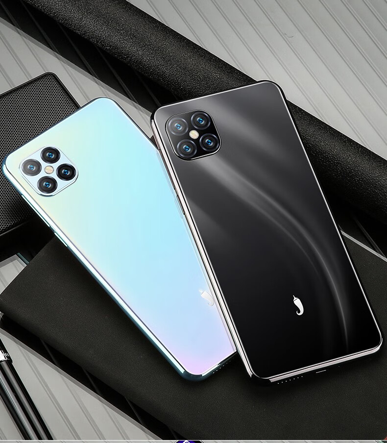 小辣椒x12pro智能手机渐变玻璃八核65英寸水滴全面屏游戏全网通4g老人