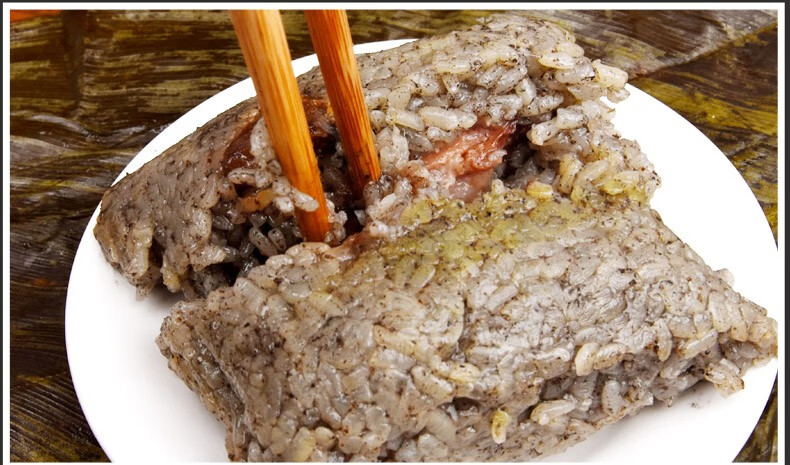 贵州特产兴义贞丰灰粽子栗散装农家手工新鲜肉粽粑咸味排骨板栗粽220g