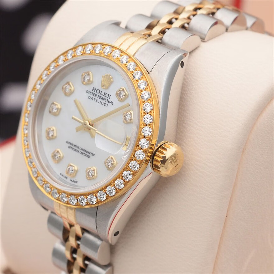 【二手95新】劳力士 日志型69173 间金 后镶钻 自动机械女表手表