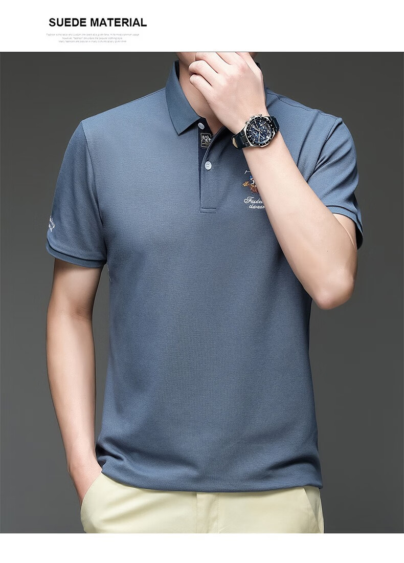 leecooper短袖polo衫男2022春季新款男士翻领轻商务休闲男装高品质