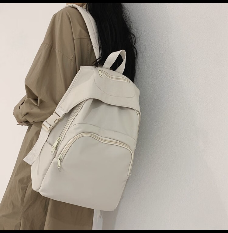 nilan书包女大学生日系ins风简约女高中生韩版原宿学院风大容量女生