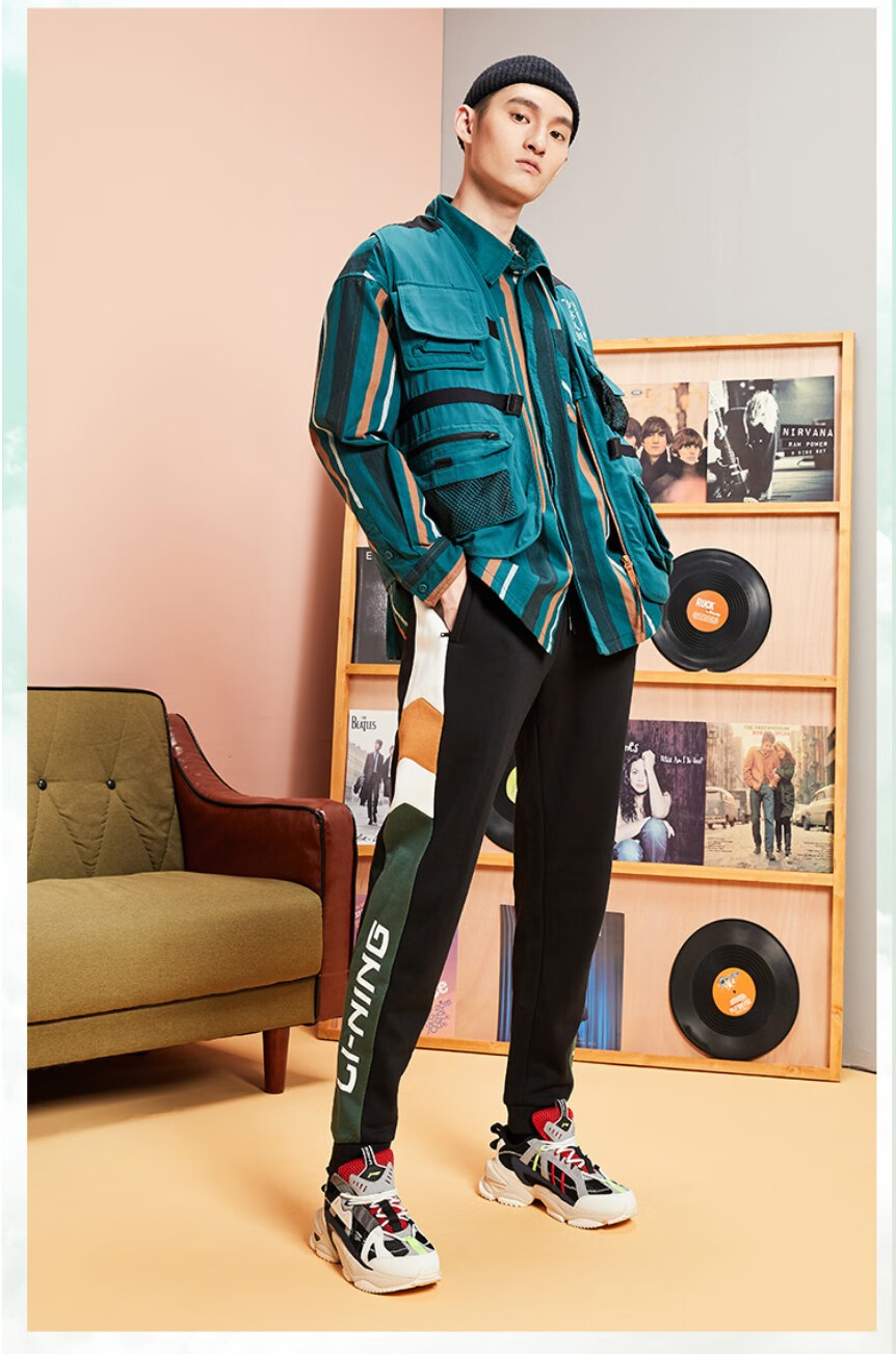 蔡程昱同款李宁休闲鞋男鞋2020秋冬季新款星云m1潮流拼接敦煌丝路探行