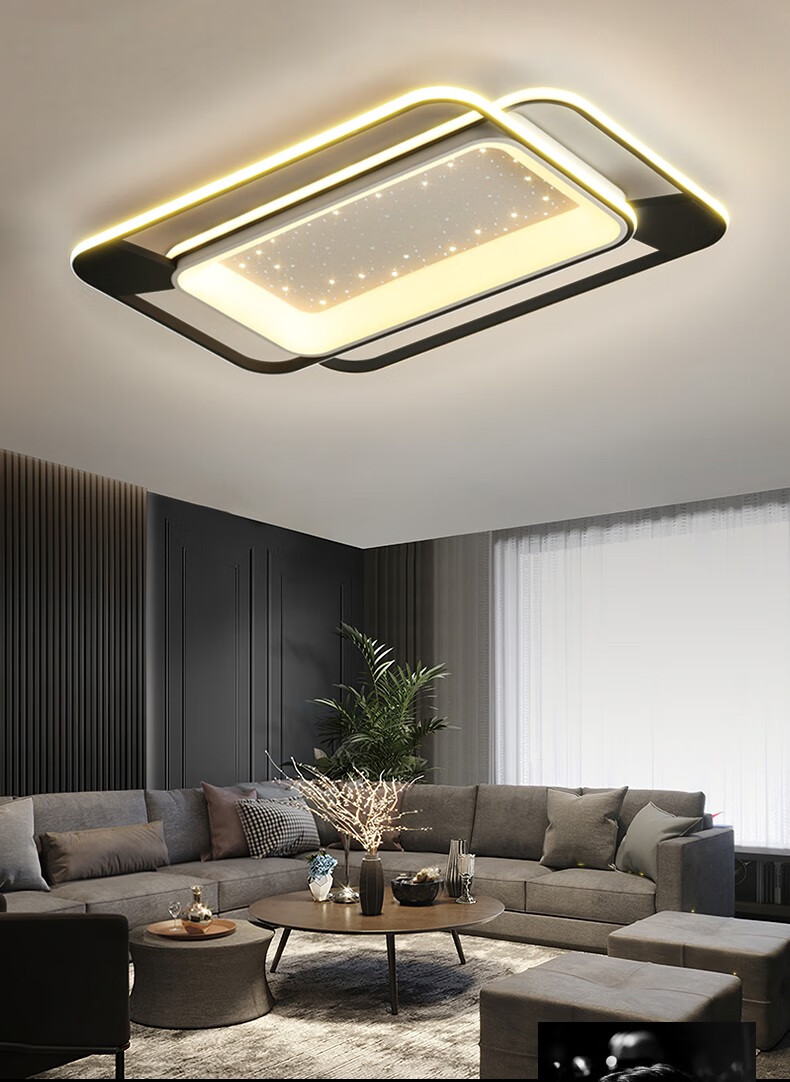 冠华照明ganva新款十大品牌客厅灯led吸顶灯具组合全屋套餐简约现代