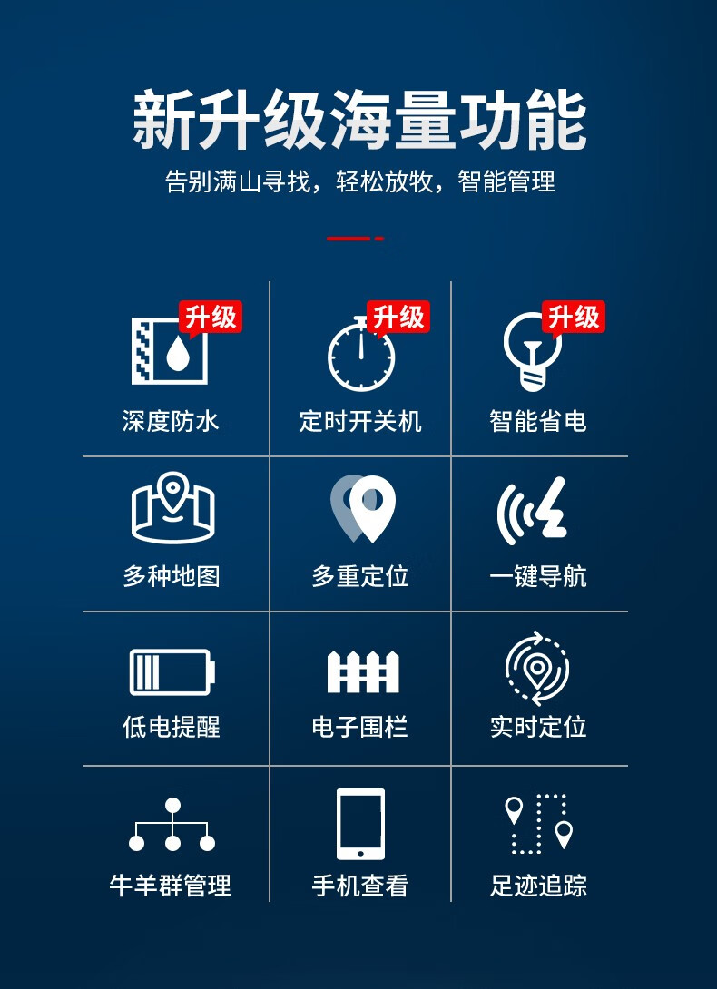 速尔特牛羊定位器放牛用山区防水防丢失放牧gps防盗追踪器骆驼马定位