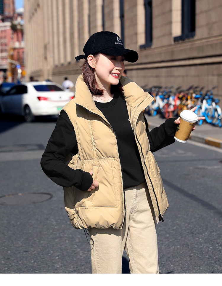 gilfunmar品牌立领羽绒马甲女2020年新款秋冬季外穿背心外套韩版马夹