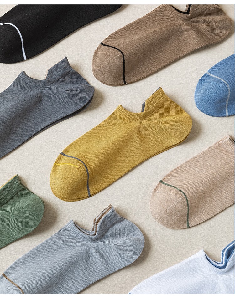 南极人船袜夏季薄款提耳护跟袜子男士短袜ins潮不掉跟隐形男袜10双装