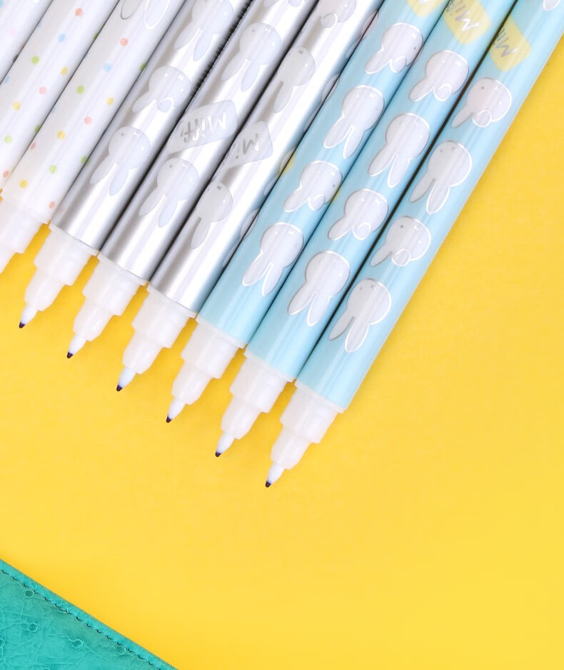 晨光魔笔可擦纯蓝色墨囊魔液擦墨囊钢笔字小学生用双头复写消字笔5支