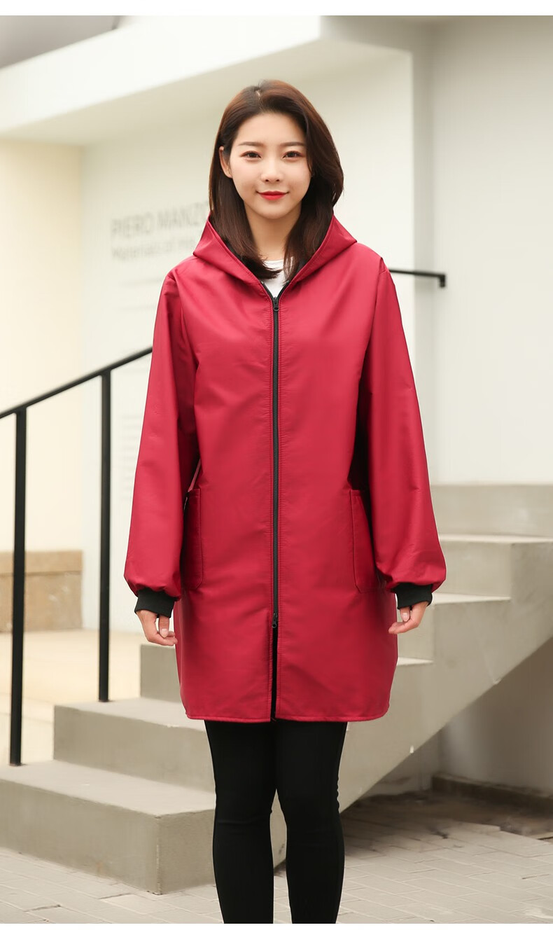 韩版秋冬成人罩衣护衣长袖加绒加厚围裙家用厨房女时尚外套保暖罩衣