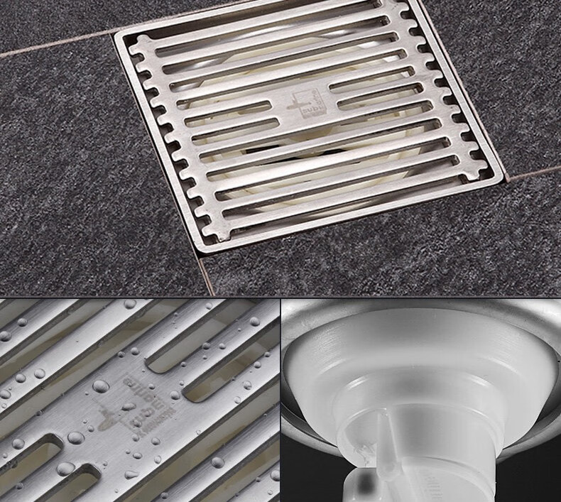 潜水艇submarine地漏超薄位移4050不锈钢防臭卫生间淋浴洗衣机阳台防