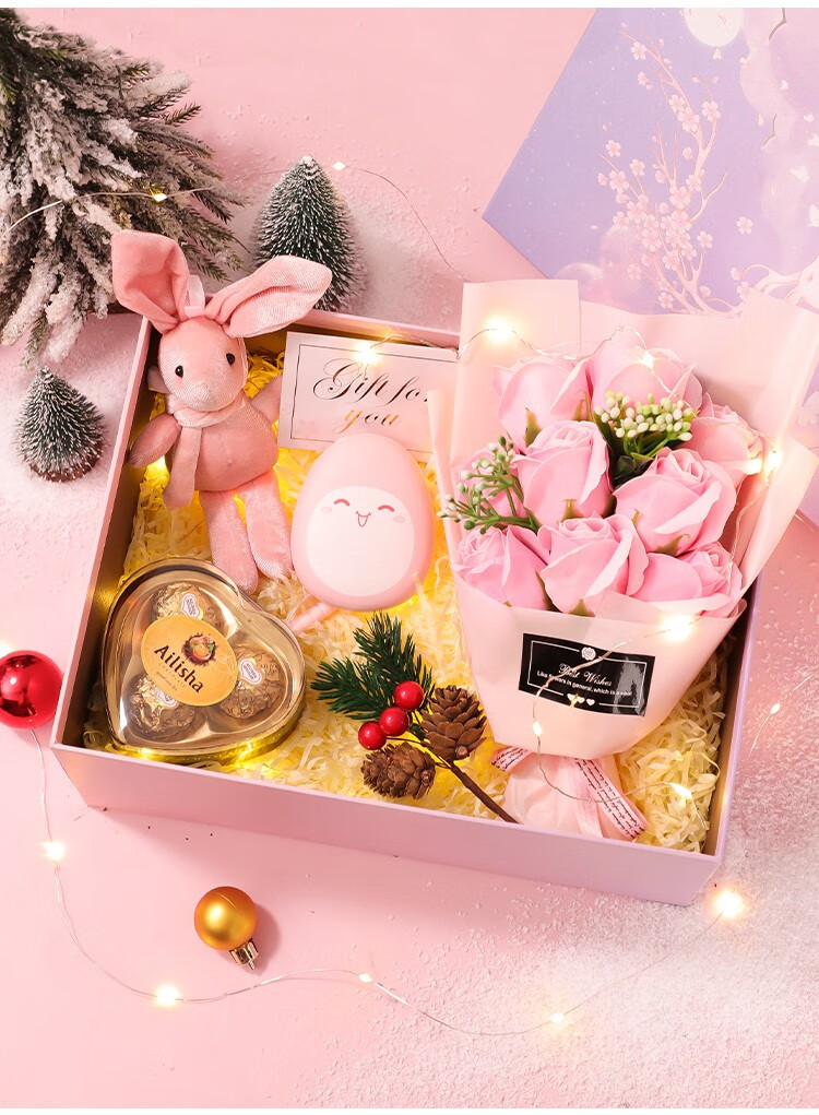 礼尚坊圣诞节礼物送女友老婆平安夜苹果礼盒包装盒平安果蛇果小礼品袋