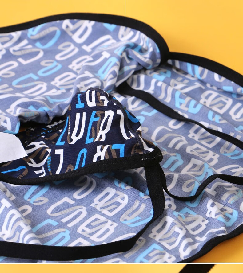 型男映画日式内裤男兜裆布内藏男式双丁内裤性感男士家居裤休闲裤