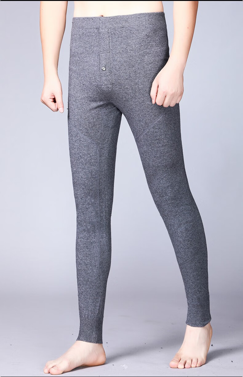 斯市男士正品加绒新品防寒保暖裤弹力护膝冬季加厚款毛裤男款中高腰