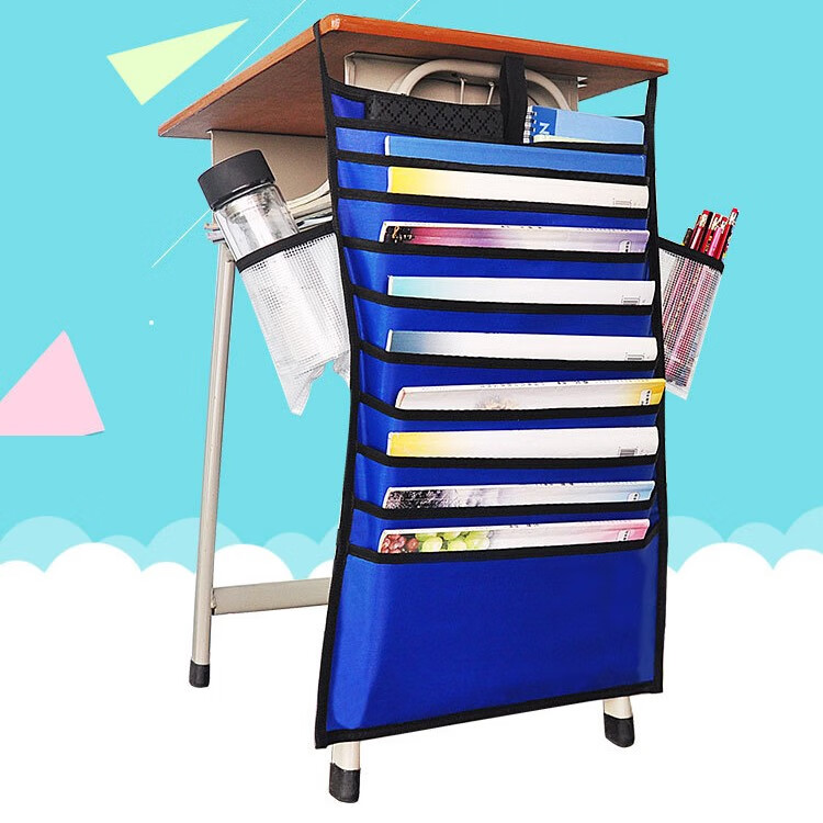 多功能课桌挂书袋学生书桌书本牛津布创意挂袋收纳袋初高中生防滑大