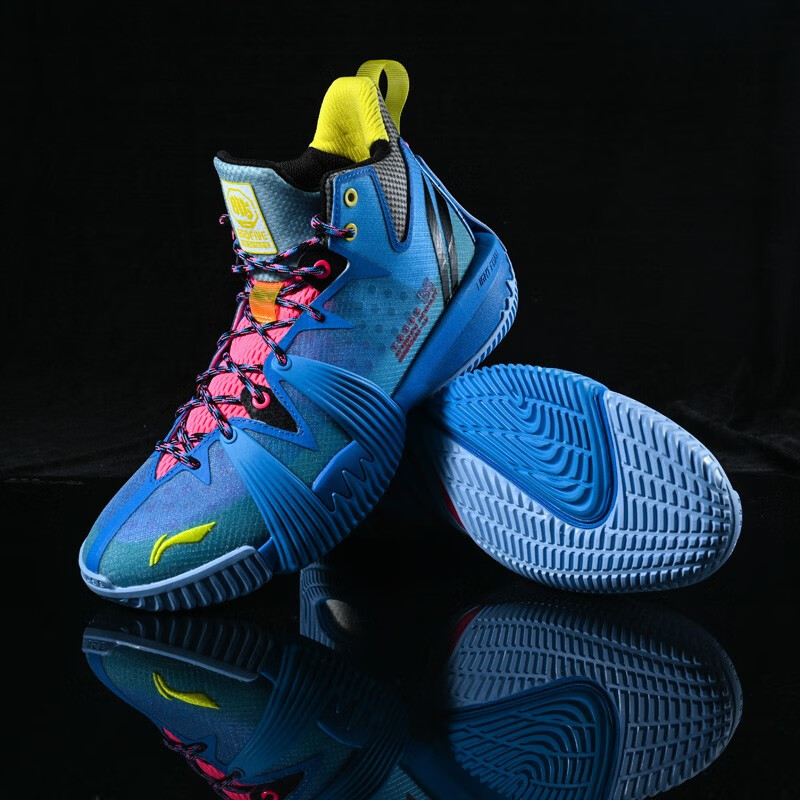 李宁篮球鞋badfive反伍一代男鞋实战外场透气耐磨运动鞋男 -2标准白